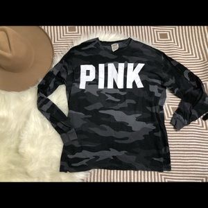 Oversized long sleeve Victoria secret PINK tshirt
